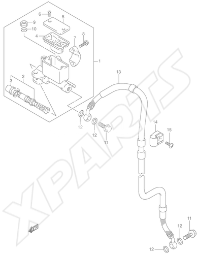 Bild für Kategorie FRONT MASTER CYLINDER (DR-Z400EY/ EK1/ EK2/ EK3/ EK4 E24)