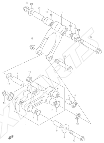 Bild für Kategorie REAR CUSHION LEVER (MODEL K4/ K5/ K6)