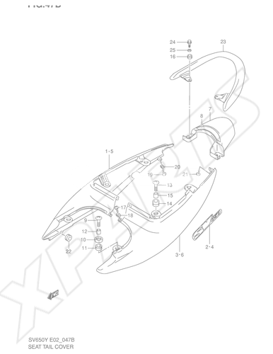 Bild für Kategorie SEAT TAIL COVER (MODEL K2)