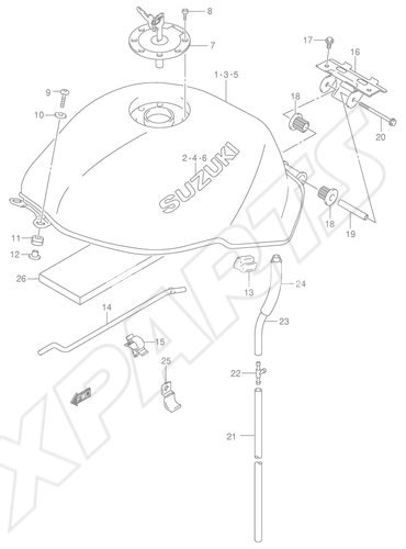 Bild für Kategorie FUEL TANK (MODEL X/ Y)