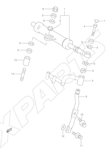 Bild für Kategorie STEERING DAMPER (MODEL W/ X/ Y/ K1)